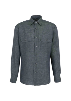Brioni chest-pocket button shirt - Green