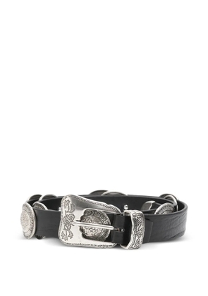 ERALDO engraved-buckle belt - Black