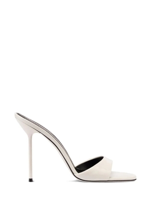 Paris Texas 105mm Lydia mules - White