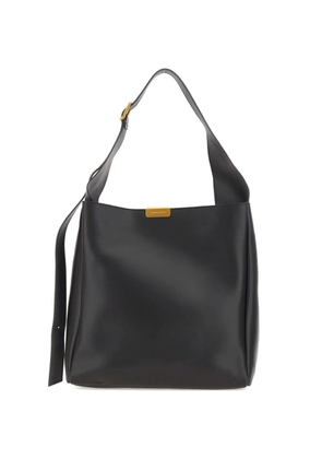 GIANNI CHIARINI Luz adjustable strap leather shoulder bag - Black