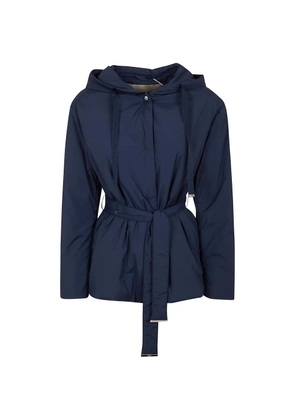 Herno hooded belted jacket - Blue