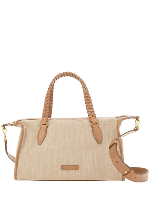 GIANNI CHIARINI Roxy braided-handle tote bag - Neutrals