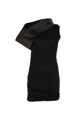 Rick Owens drape-neck mini dress - Black