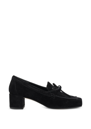Aeyde front-tie suede loafers - Black