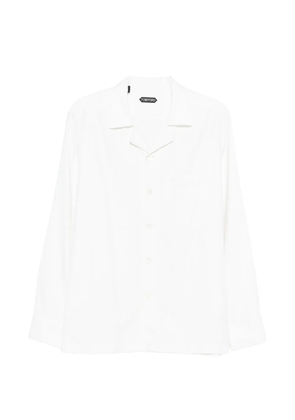 TOM FORD herringbone shirt - White