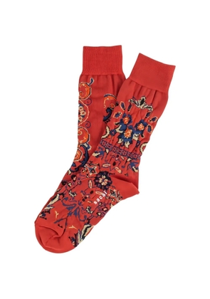 sacai floral socks - Red