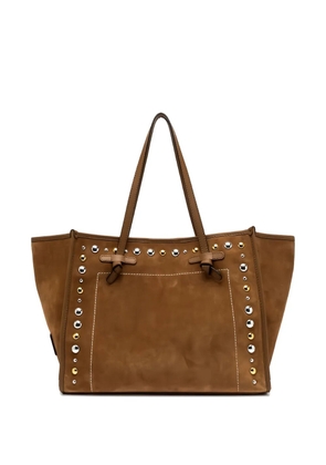 MARCELLA CLUB studded tote bag - Brown
