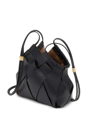 Ulla Johnson Charlotte woven leather cross body bags - Black