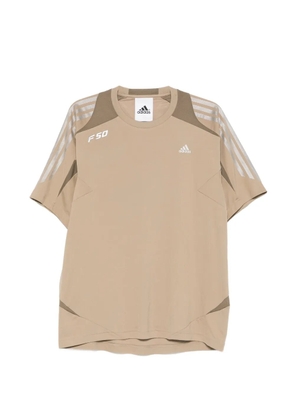 adidas stripes T-shirt - Neutrals