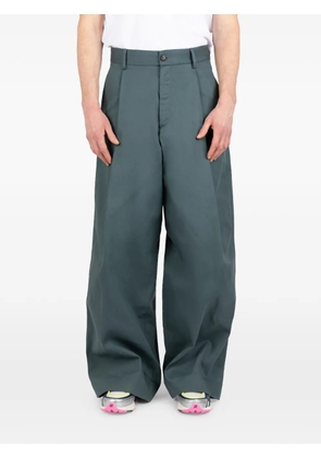 Société Anonyme pleated wide trousers - Green