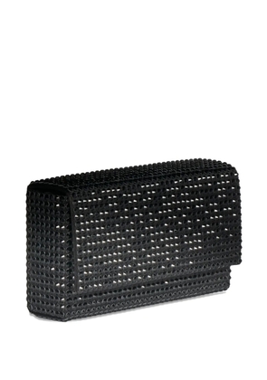 Amina Muaddi embellished clutch bag - Black