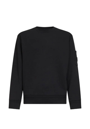 C.P. Company snap-buttoned patch crew-neck sweatshirt - Black