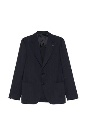 Lardini button pin virgin-wool jacket - Blue