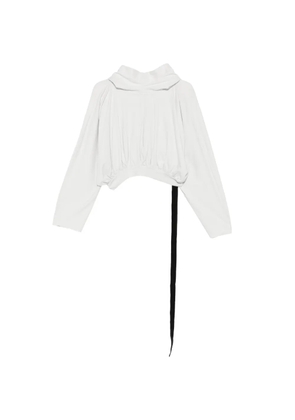 Rick Owens DRKSHDW cropped hoodie - Neutrals