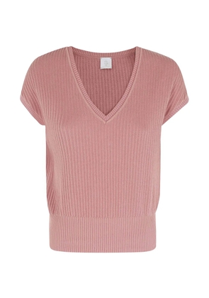 Eleventy sleeveless V-neck top - Pink