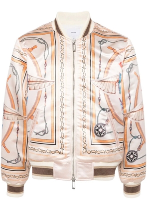 RHUDE x Nautica satin bomber jacket - Orange