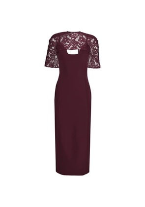 AXEL 113 Tess lace midi dress - Red