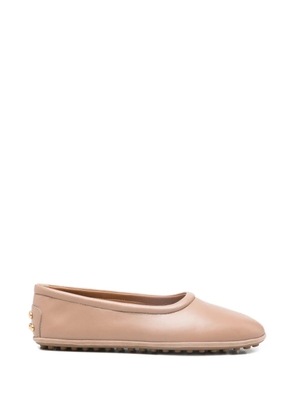 Tod's stud-detail ballet flat - Neutrals