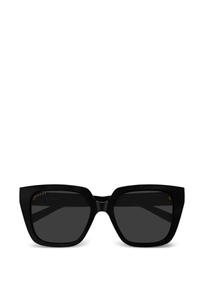 Gucci Eyewear geometric detail sunglasses - Black