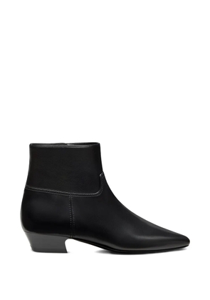 Stuart Weitzman Stassi zip pointed toe boots - Black