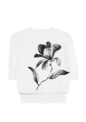 Ermanno Scervino floral T-shirt - White