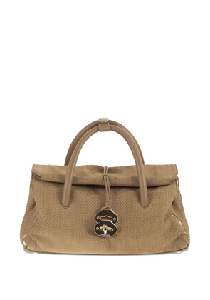Zanellato twist-lock leather tote bag - Neutrals