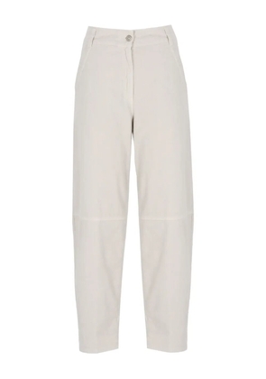 PANICALE tapered cotton trousers - Neutrals