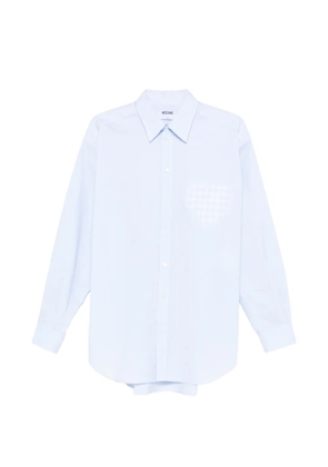 Moschino heart checked shirt - Blue