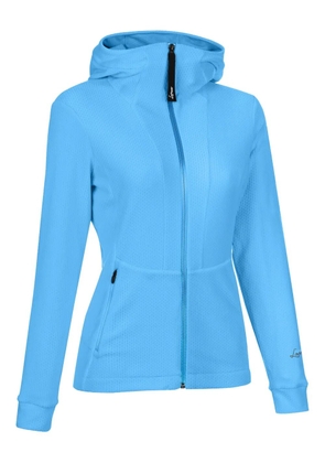 LAMUNT hooded waffle-textured jacket - Blue