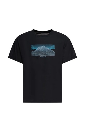 Montbell graphic print T-shirt - Black