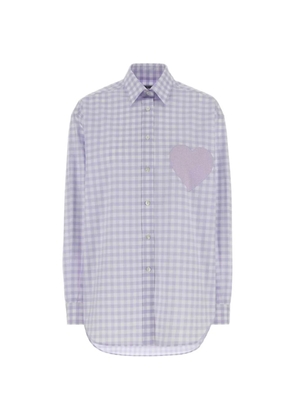 Moschino gingham-pattern shirt - Purple