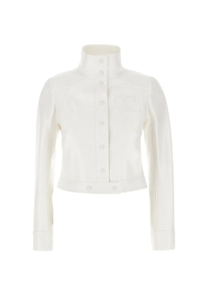 Courrèges logo-detail jacket - White