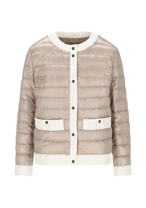 Herno quilted button jacket - Neutrals