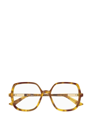 Chloé Eyewear oversized-frame glasses - Brown