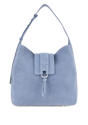 Hogan logo-buckle shoulder bag - Blue