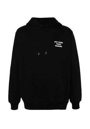 Drôle De Monsieur slogan hoodie - Black