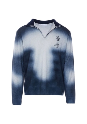 Vivienne Westwood embroidered V-neck sweater - Blue