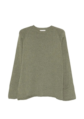 Laneus crew-neck long-sleeve sweater - Green