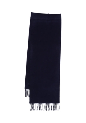 Begg x Co plain fringed scarf - Blue