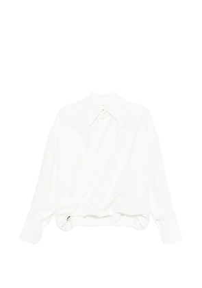Petar Petrov collared drawstring shirt - White