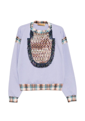 PENULTIMATE bead-embellished sweatshirt - Purple