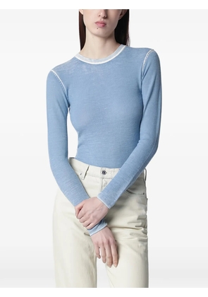 6397 long-sleeve crew-neck sweater - Blue