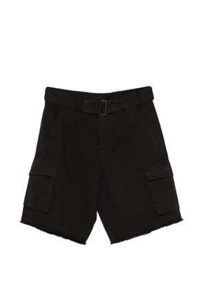 Laneus belted pocket cargo shorts - Black