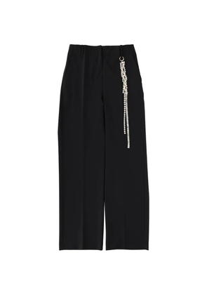 Circus Hotel beaded chain trousers - Black