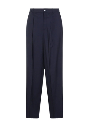 Aya Muse pleated-front side-pocket trousers - Blue