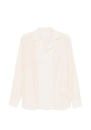 Lardini notched-collar shirt - Neutrals