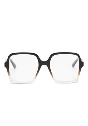 Alexander McQueen Eyewear square-frame glasses - Brown