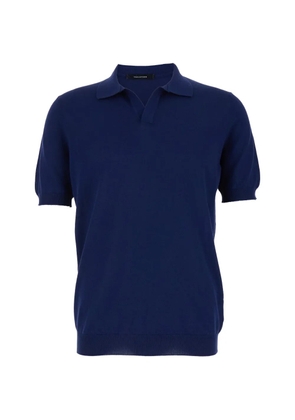 Tagliatore short-sleeve polo shirt - Blue