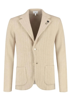 Lardini ribbed blazer - Neutrals