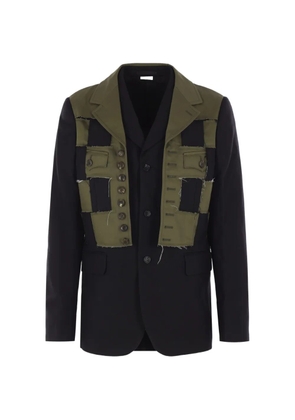 Comme des Garçons Homme Plus deconstructed military jacket - Black
